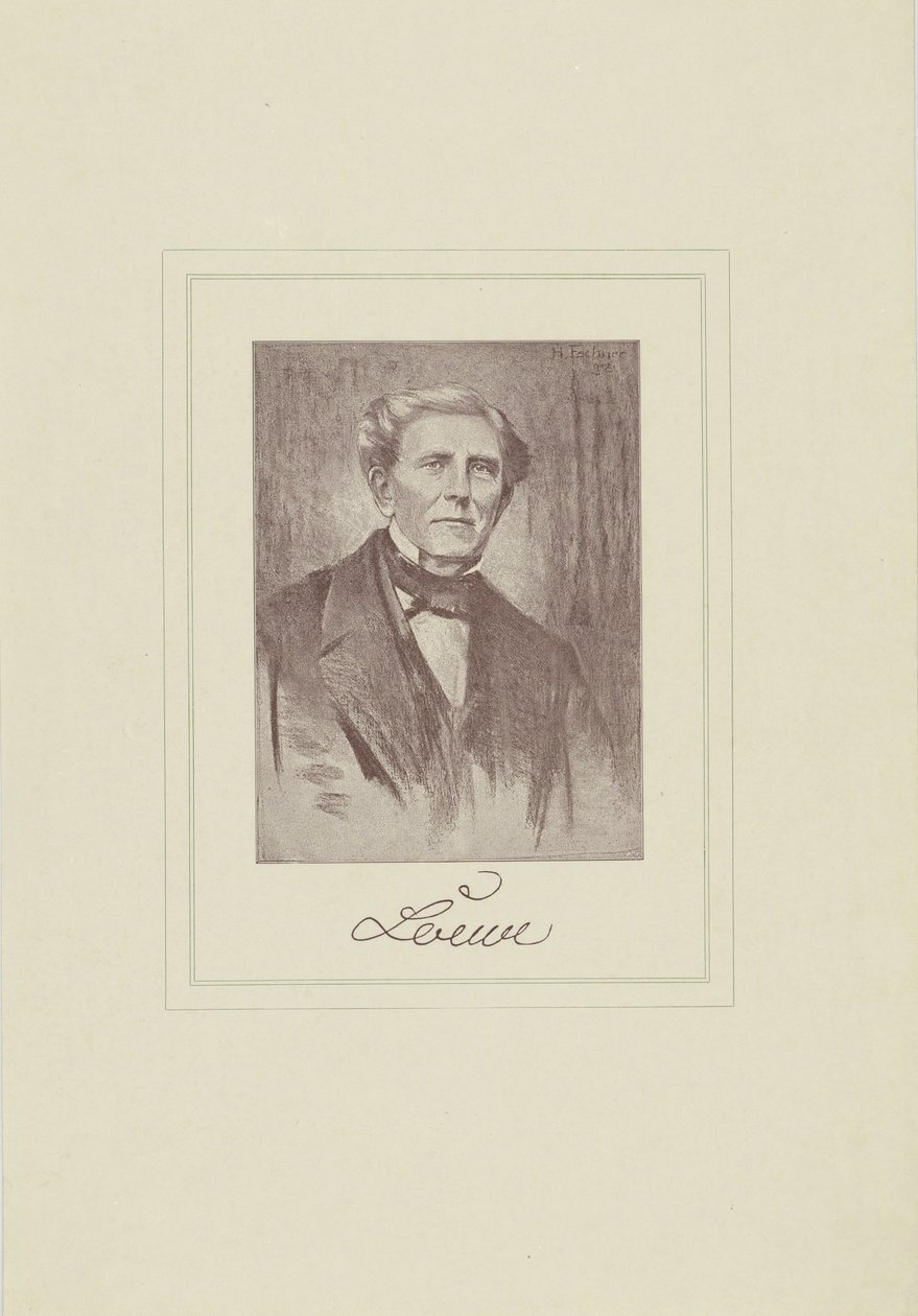 Muotokuva säveltäjä Carl Loewesta 1796-1869. tekijältä Unbekannt