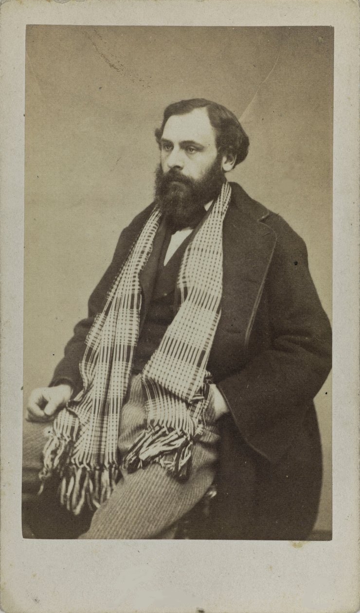 Säveltäjä Ferdinand Poisen muotokuva 1828-1892, n. 1875. tekijältä Unbekannt