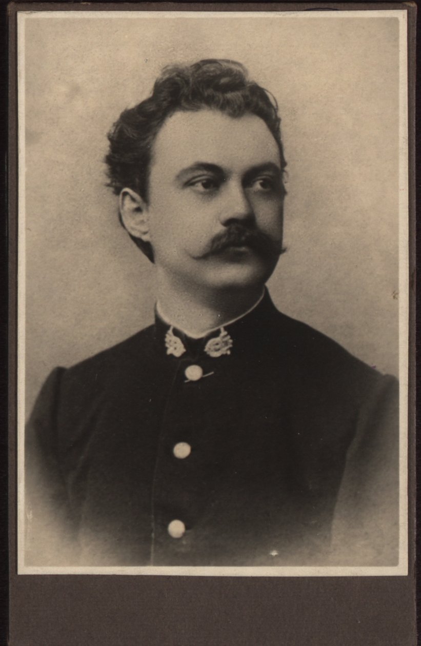 Säveltäjä Karel Sebor Scheborin muotokuva 1843-1903 n. 1870. tekijältä Unbekannt