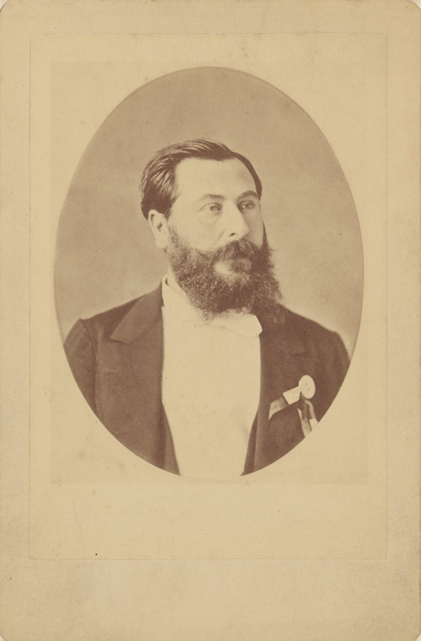 Muotokuva säveltäjä Léo Delibesista 1836-1891, noin 1885. tekijältä Unbekannt