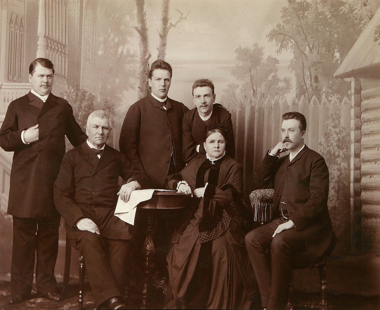 Sophia Perovskajan perheen muotokuva, 1860-luku tekijältä Unbekannt