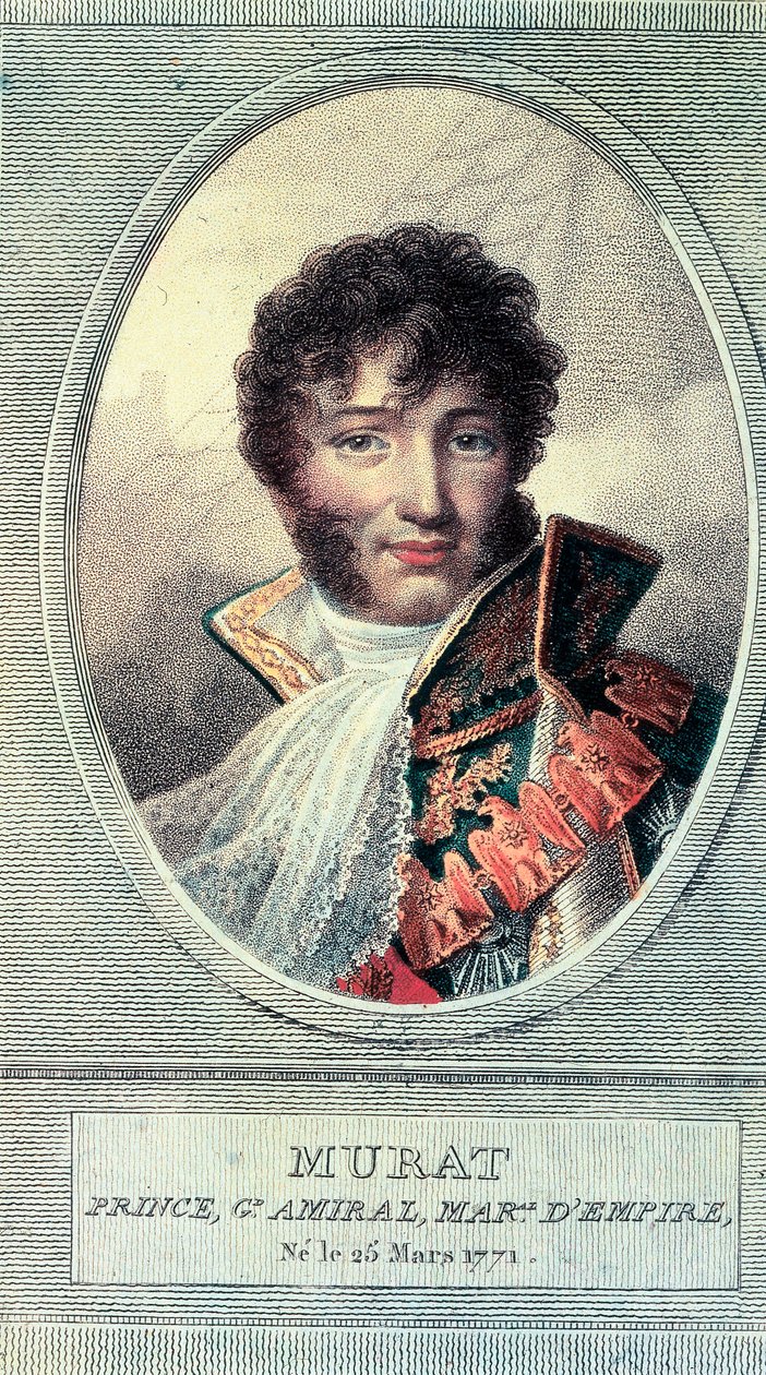 Napolin kuninkaan Joachim Muratin muotokuva, ranskalainen sotilas- ja poliittinen mies (1767-1815). tekijältä Unbekannt