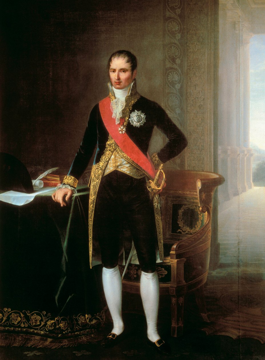 Napolin ja Espanjan kuninkaan Joseph Bonaparten (1768-1844) muotokuva. Maalaus. tekijältä Unbekannt