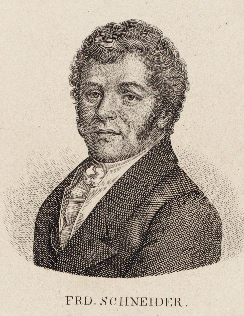 Urkuri ja säveltäjä Friedrich Schneiderin muotokuva 1786-1853. tekijältä Unbekannt