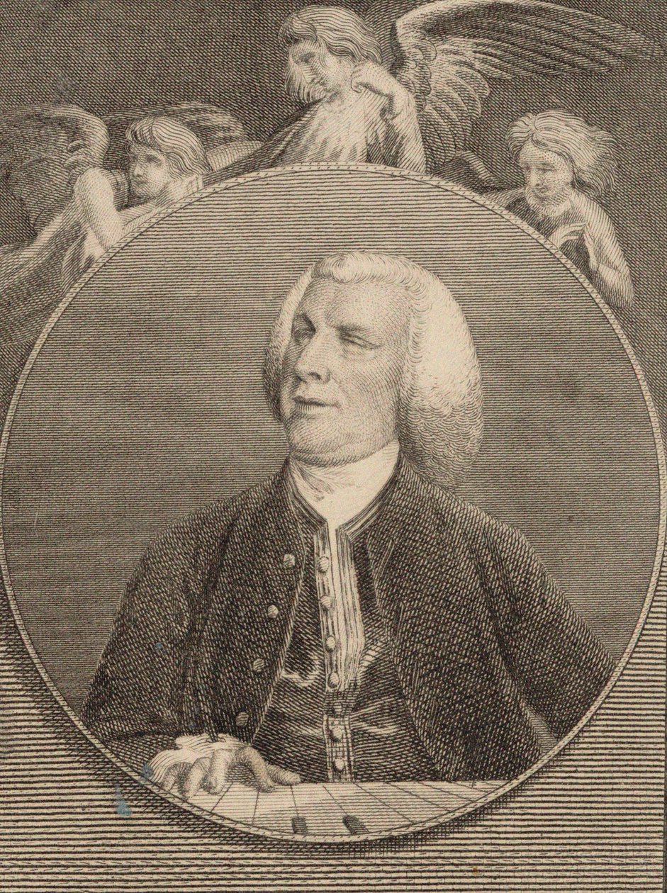 Urkuri ja säveltäjä John Stanleyn muotokuva 1712-1786, 1784. tekijältä Unbekannt