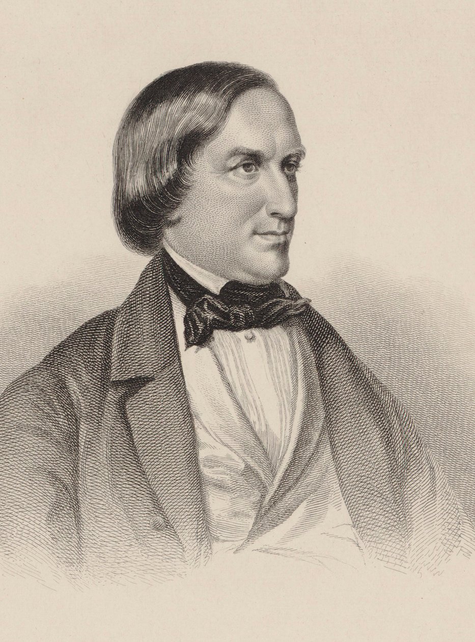 Pianisti ja säveltäjä Karl August Krebsin muotokuva 1804-1880. tekijältä Unbekannt