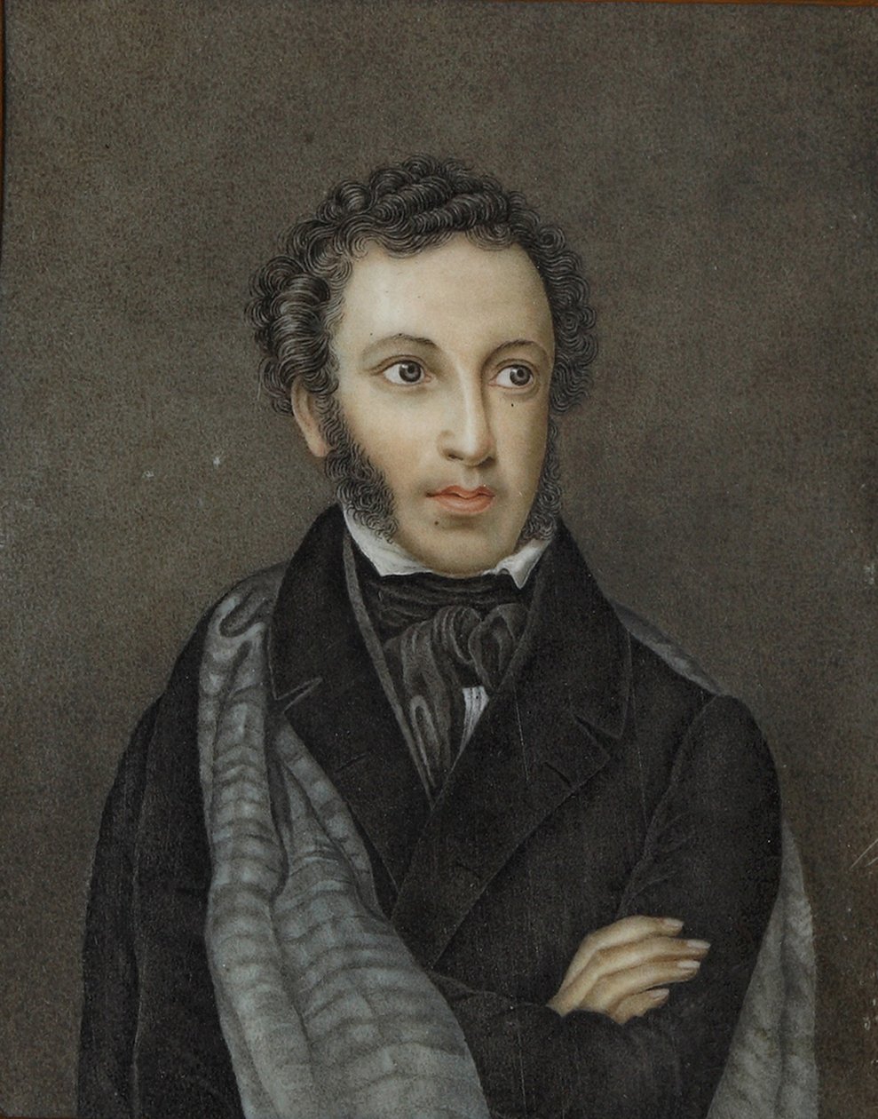 Runoilija Aleksanteri Sergejevitš Puškinin muotokuva 1799-1837, 1800-luvun ensimmäinen neljännes. tekijältä Unbekannt