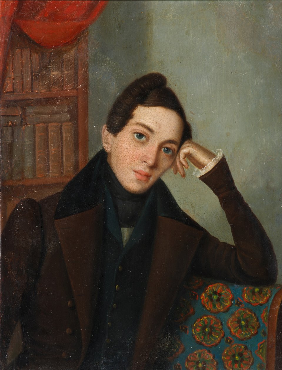 Runoilija Jevgeni Abramovitš Baratynskyn muotokuva 1800-1844, 1820-luku tekijältä Unbekannt