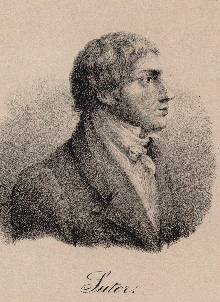 Laulaja ja säveltäjä Wilhelm Sutorin muotokuva 1774-1828, noin 1825. tekijältä Unbekannt
