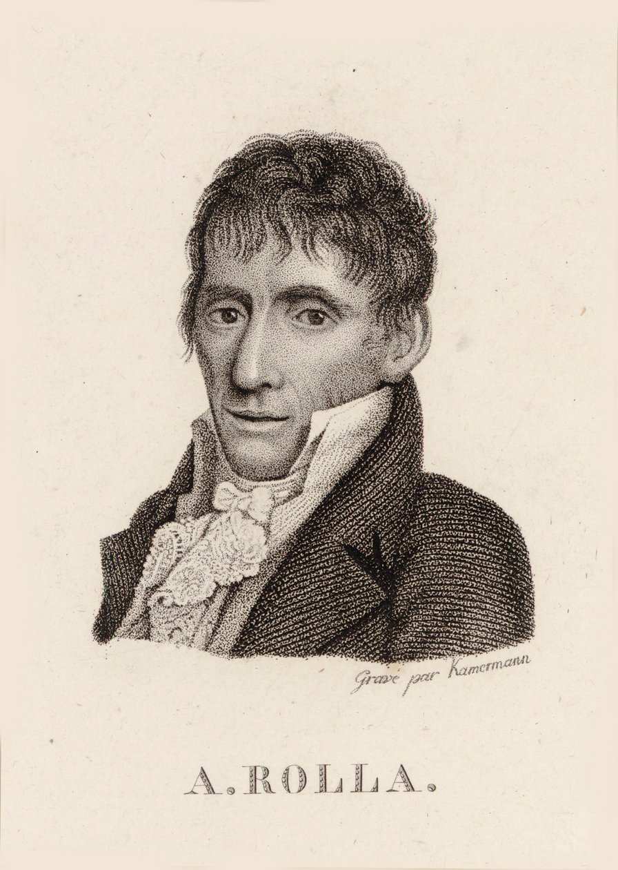 Muotokuva viulisti ja säveltäjä Alessandro Rolla 1757-1841, 1790. tekijältä Unbekannt