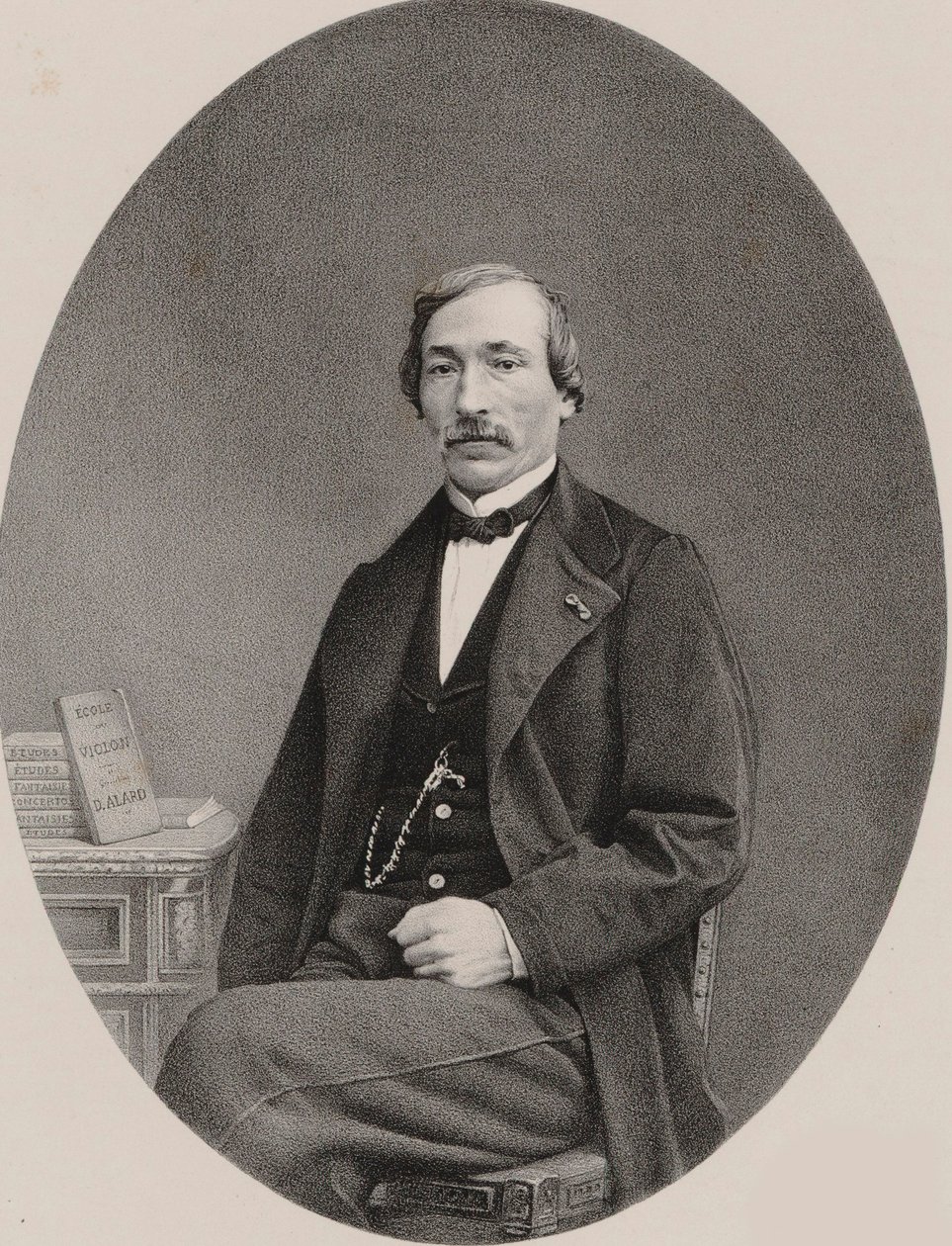 Viulisti ja säveltäjä Delphin Alardin muotokuva 1815-1888, 1870. tekijältä Unbekannt