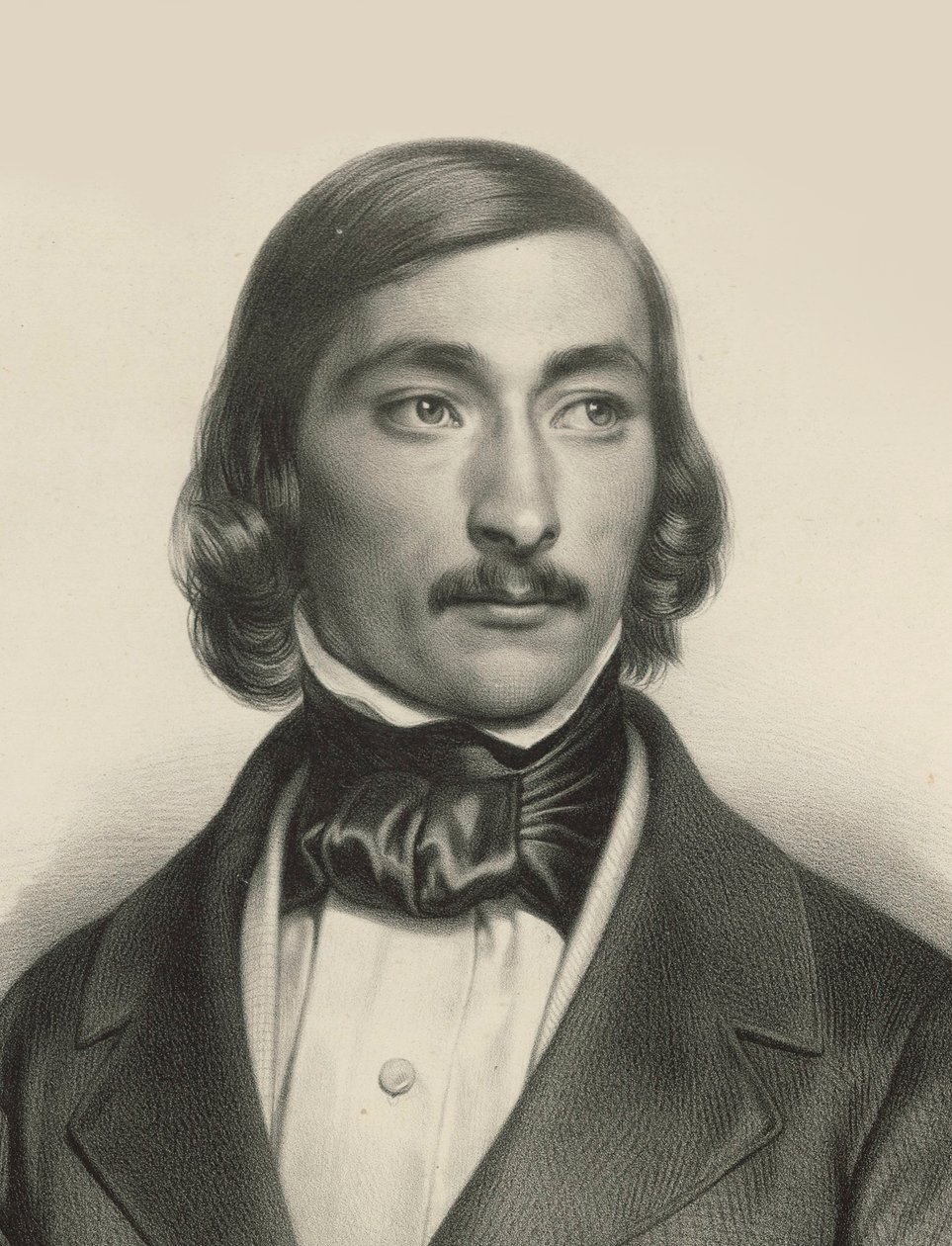 Viulisti ja säveltäjä Delphin Alardin muotokuva 1815-1888, n. 1840. tekijältä Unbekannt