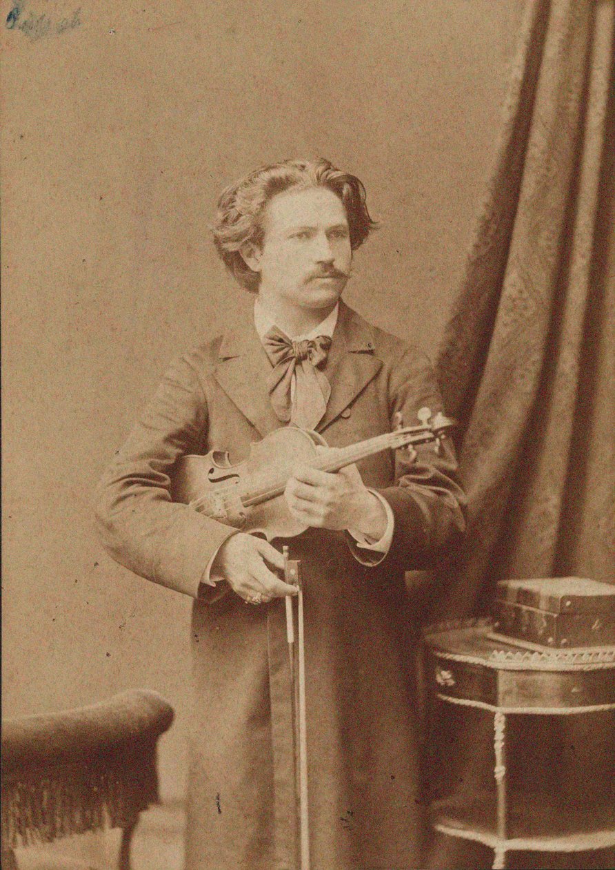 Muotokuva viulisti ja säveltäjä Frantisek Ondricek 1857-1922, 1882-1883. tekijältä Unbekannt