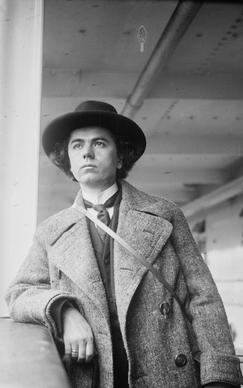 Viulisti ja säveltäjä Jan Kubelikin muotokuva 1880-1940, n. 1910-1915. tekijältä Unbekannt