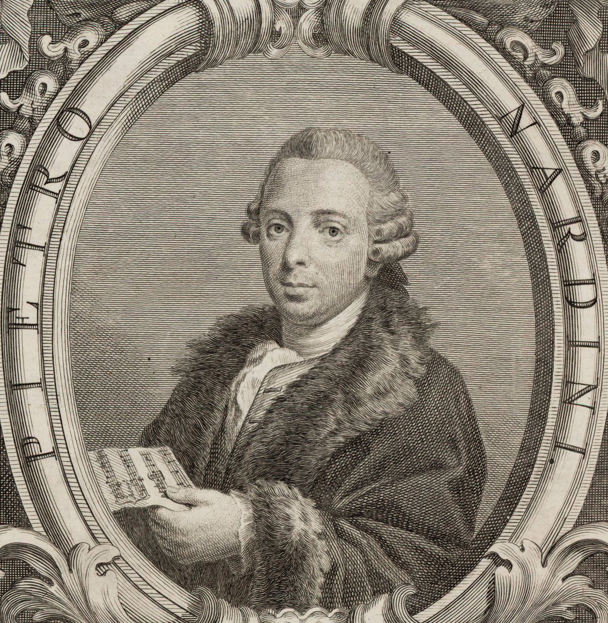 Viulisti ja säveltäjä Pietro Nardinin muotokuva 1722-1793, 1782. tekijältä Unbekannt