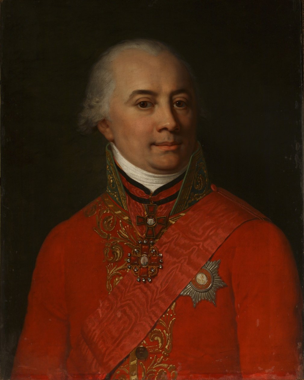 Muotokuva kirjailija Mihail Nikitich Muravyov 1757-1807, 1802 tekijältä Unbekannt