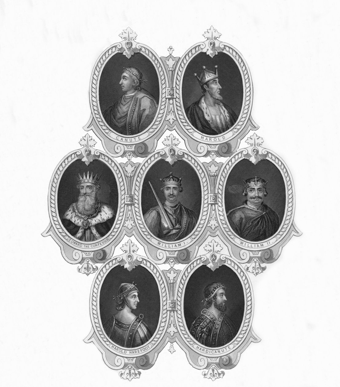 Muotokuvia muinaisista kolikoista, 1800-luvun puoliväli. tekijältä Unbekannt