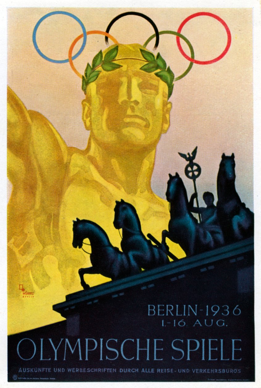 Juliste vuoden 1936 olympialaisiin, Berliini, 1936 tekijältä Unbekannt