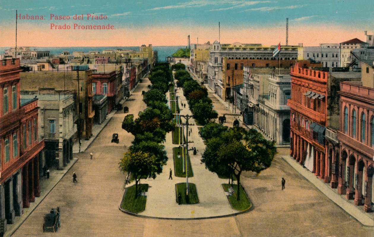Prado Promenade, Havanna, Kuuba, 1910 tekijältä Unbekannt
