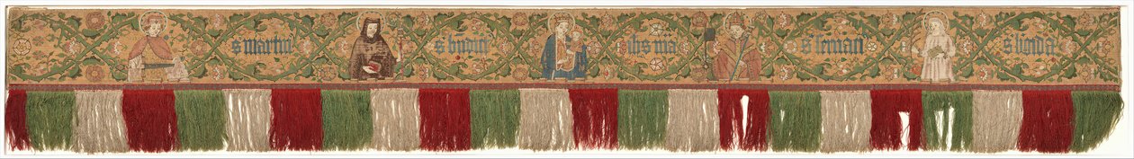 aPraetexta of antependium, saksalainen, vuoden 1450 jälkeen. tekijältä Unbekannt