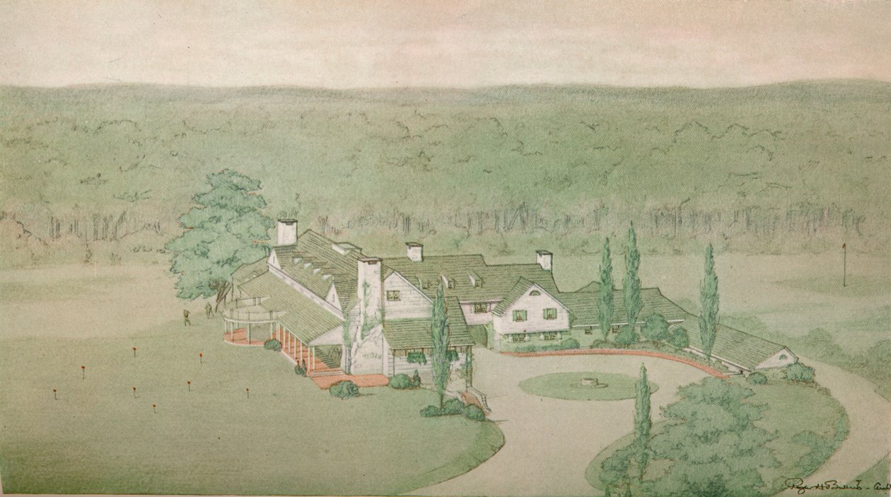 Alustava tutkimus Oakland Golf Clubille, Bayside, New York, 1925 tekijältä Unbekannt