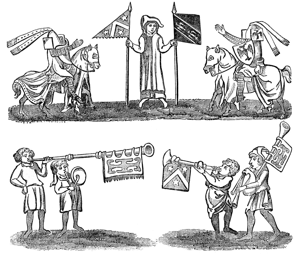 Turnaukseen valmistautuminen, 1833 tekijältä Unbekannt