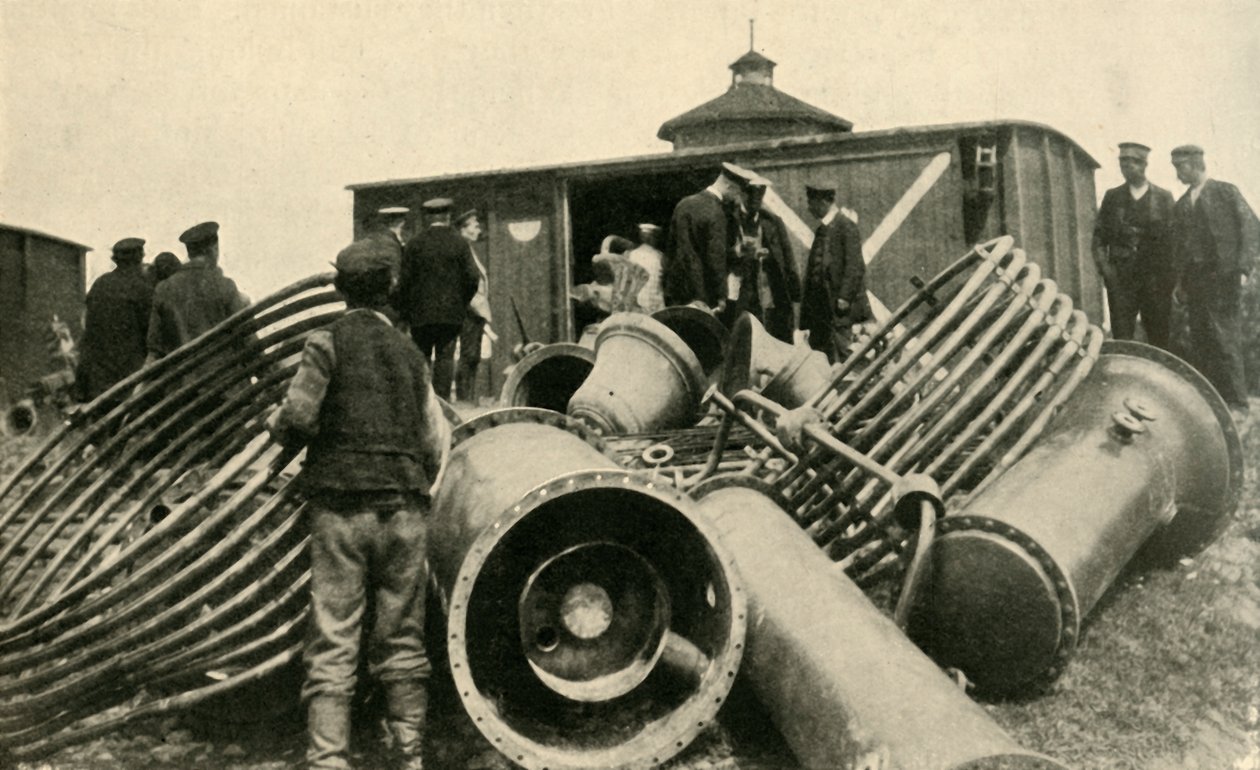 Valmistautuminen Varsovan evakuointiin, ensimmäinen maailmansota, 1915, c1920. tekijältä Unbekannt