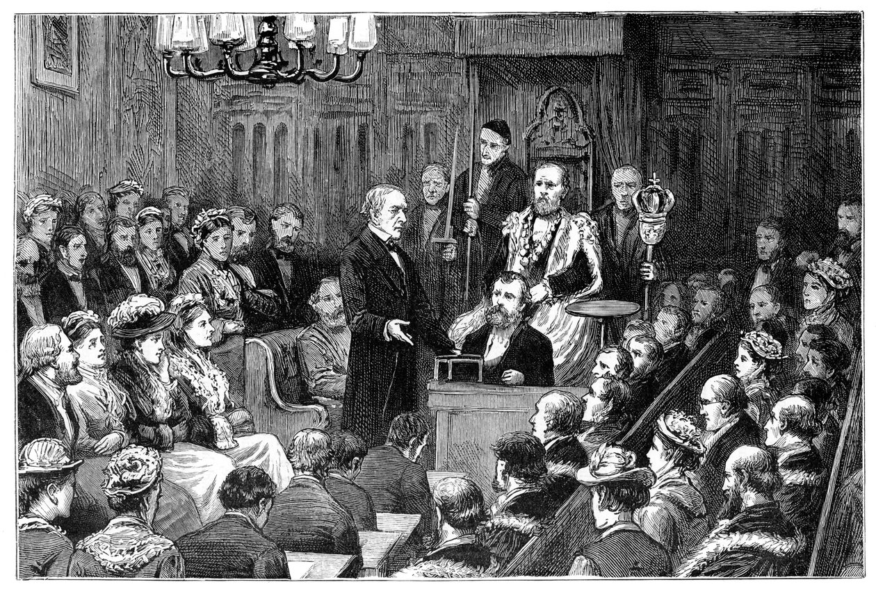 Kaupungin vapauden esitys herra Gladstonelle, 1877 tekijältä Unbekannt