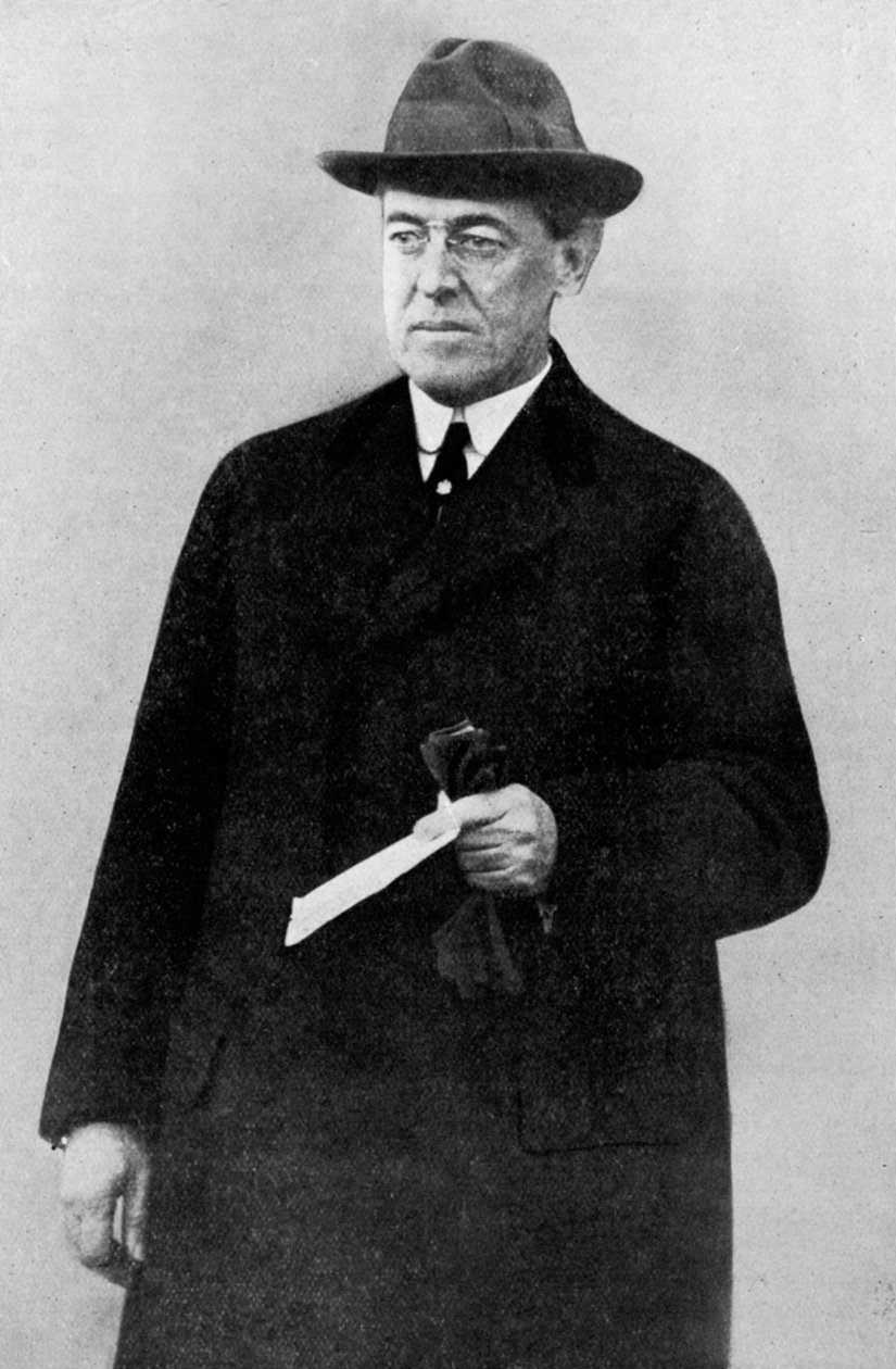 Presidentti Woodrow Wilson, Ensimmäinen maailmansota, 1916, n. 1920 tekijältä Unbekannt