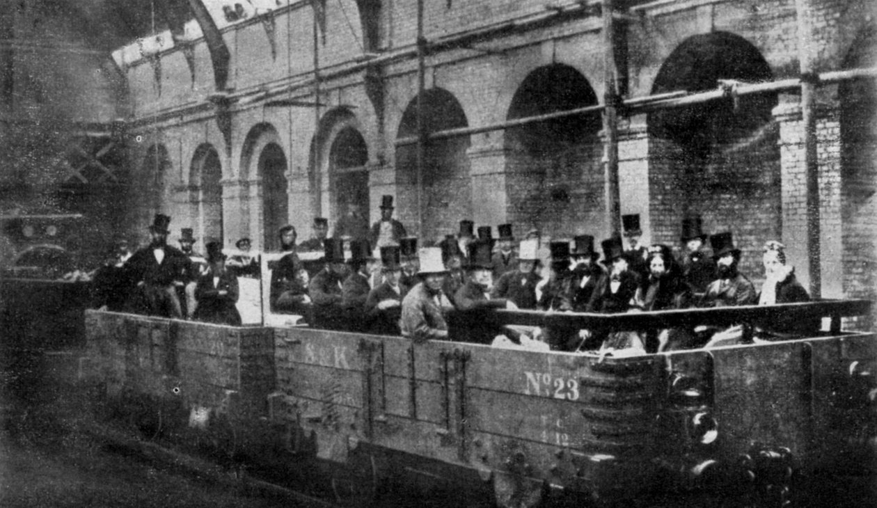 Pääministeri William Gladstone avaa Metropolitan Railwayn Lontoossa, 1863 1951 tekijältä Unbekannt