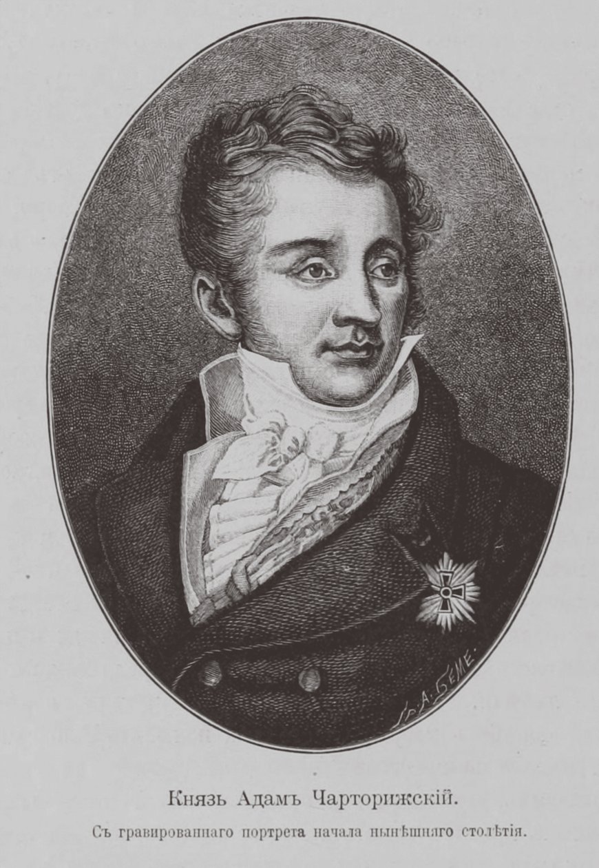 Prinssi Adam Jerzy Czartoryski 1770-1861 tekijältä Unbekannt