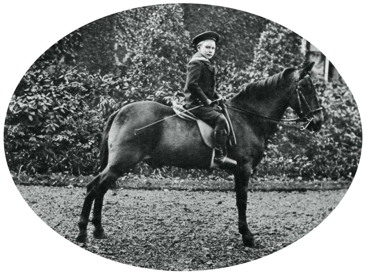 Prinssi Albert Windsor kuuden vuoden iässä hevosen selässä, 1902 tekijältä Unbekannt