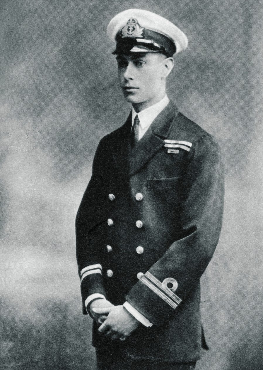 Prinssi Albert kuninkaallisen laivaston luutnantin univormussa, 1918 tekijältä Unbekannt