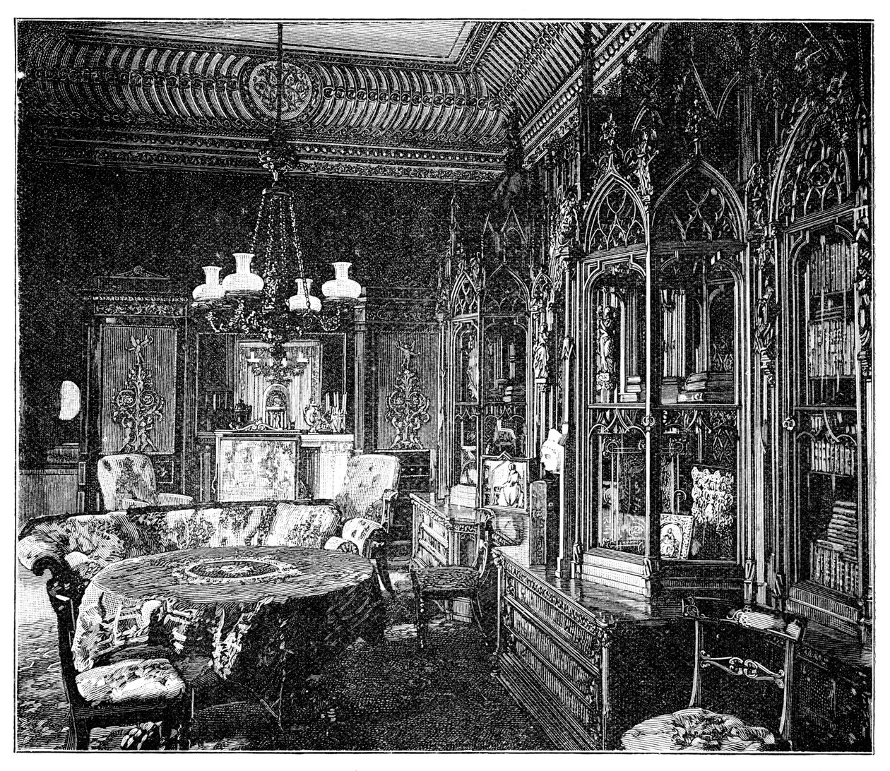 Prince Alberts Music Room, Buckinghamin palatsi, 1900 tekijältä Unbekannt