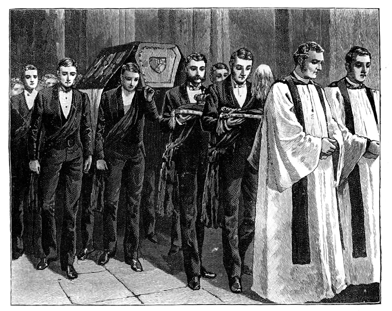 Prinssi Albertin hautajaiset 1861 tekijältä Unbekannt