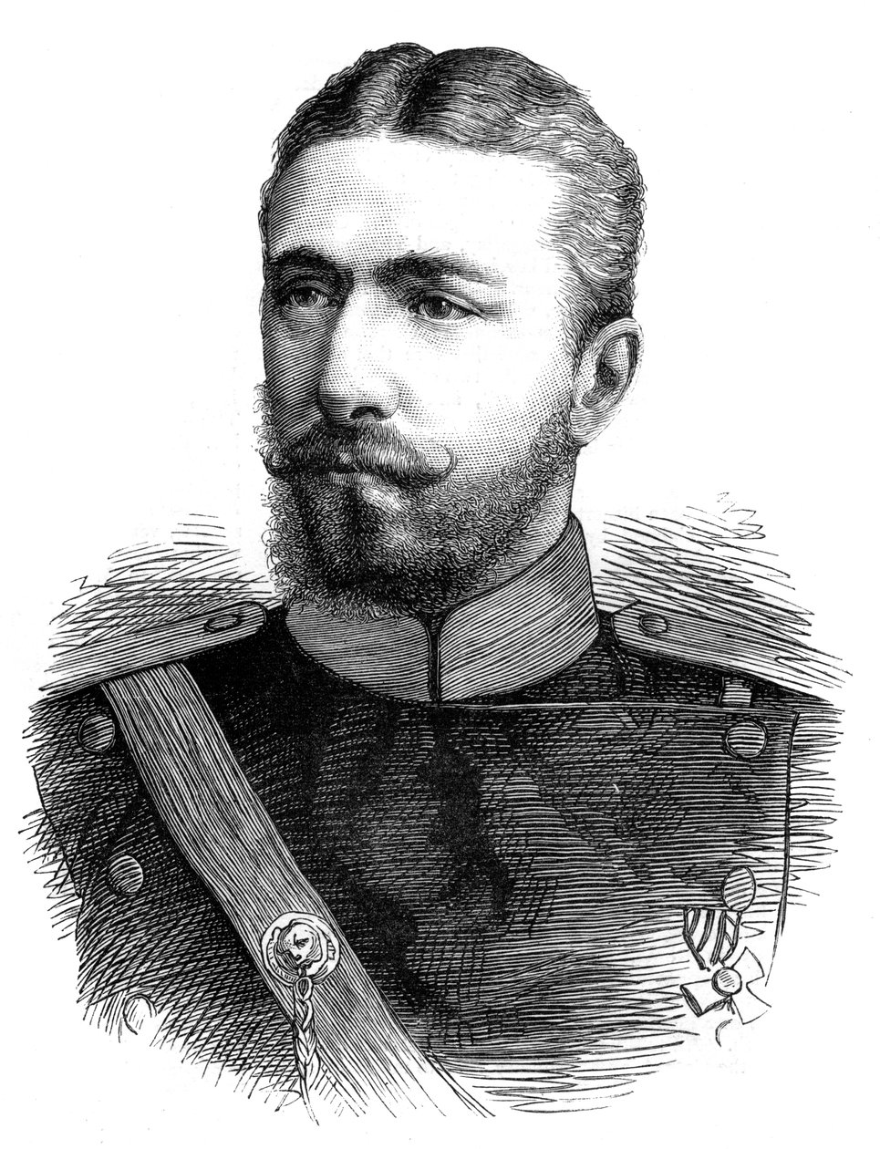 Battenbergin prinssi Aleksanteri, nykyajan Bulgarian ensimmäinen prinssi, 1800-luku tekijältä Unbekannt