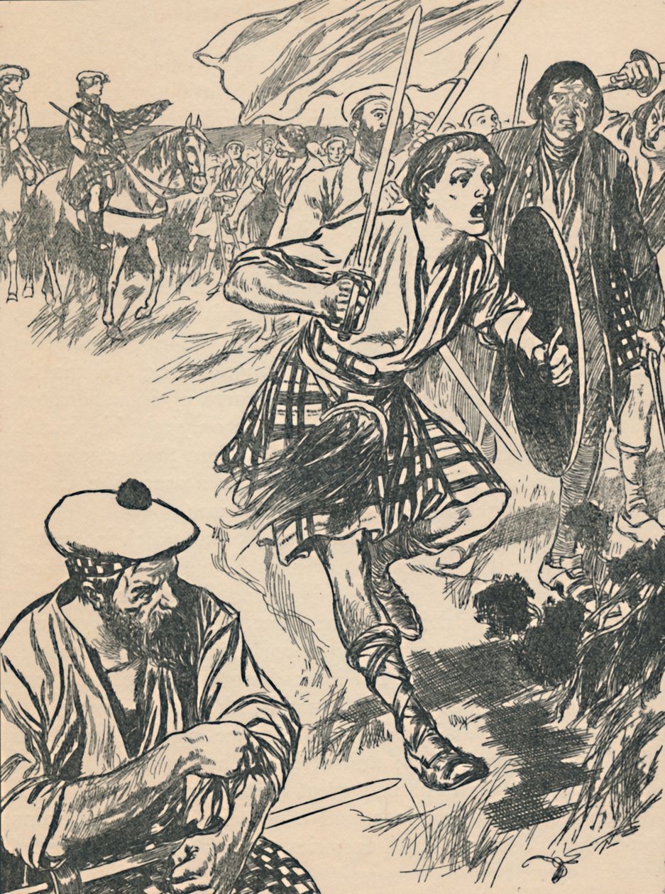 Prinssi Charlie Cullodenin taistelussa vuonna 1907 tekijältä Unbekannt