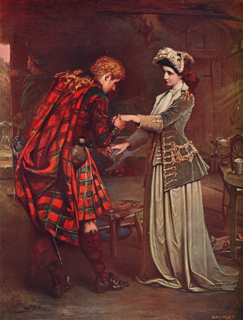 Prinssi Charles jäähyväiset Flora MacDonaldille, 1746 1905 tekijältä Unbekannt