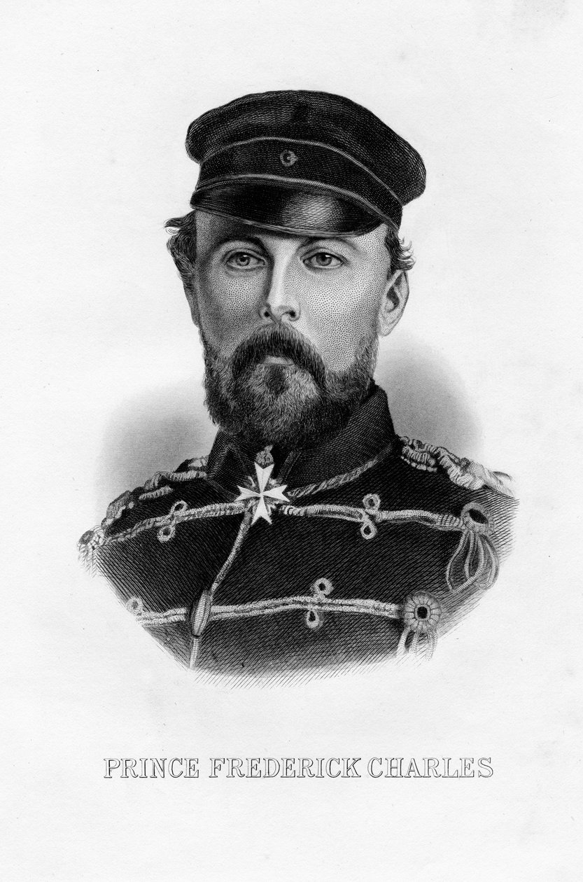 Prinssi Frederick Charles, Preussin marsalkka, 1800-luku tekijältä Unbekannt
