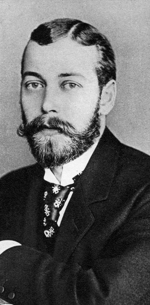 Prinssi George, tuleva kuningas George V, 1800-luvun loppu - 1900-luvun alku tekijältä Unbekannt