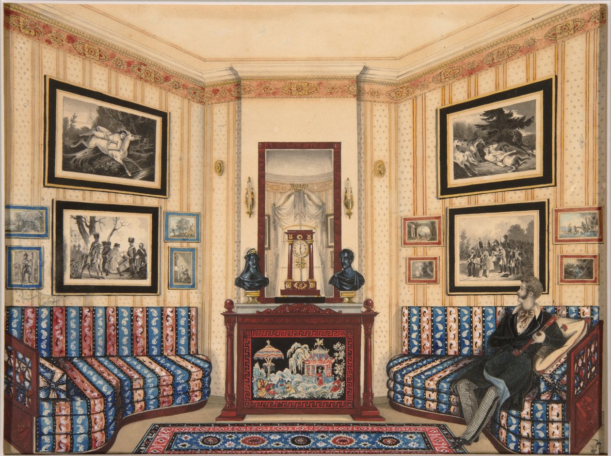 Prinssi Golitsynin huone, 1840-luku tekijältä Unbekannt