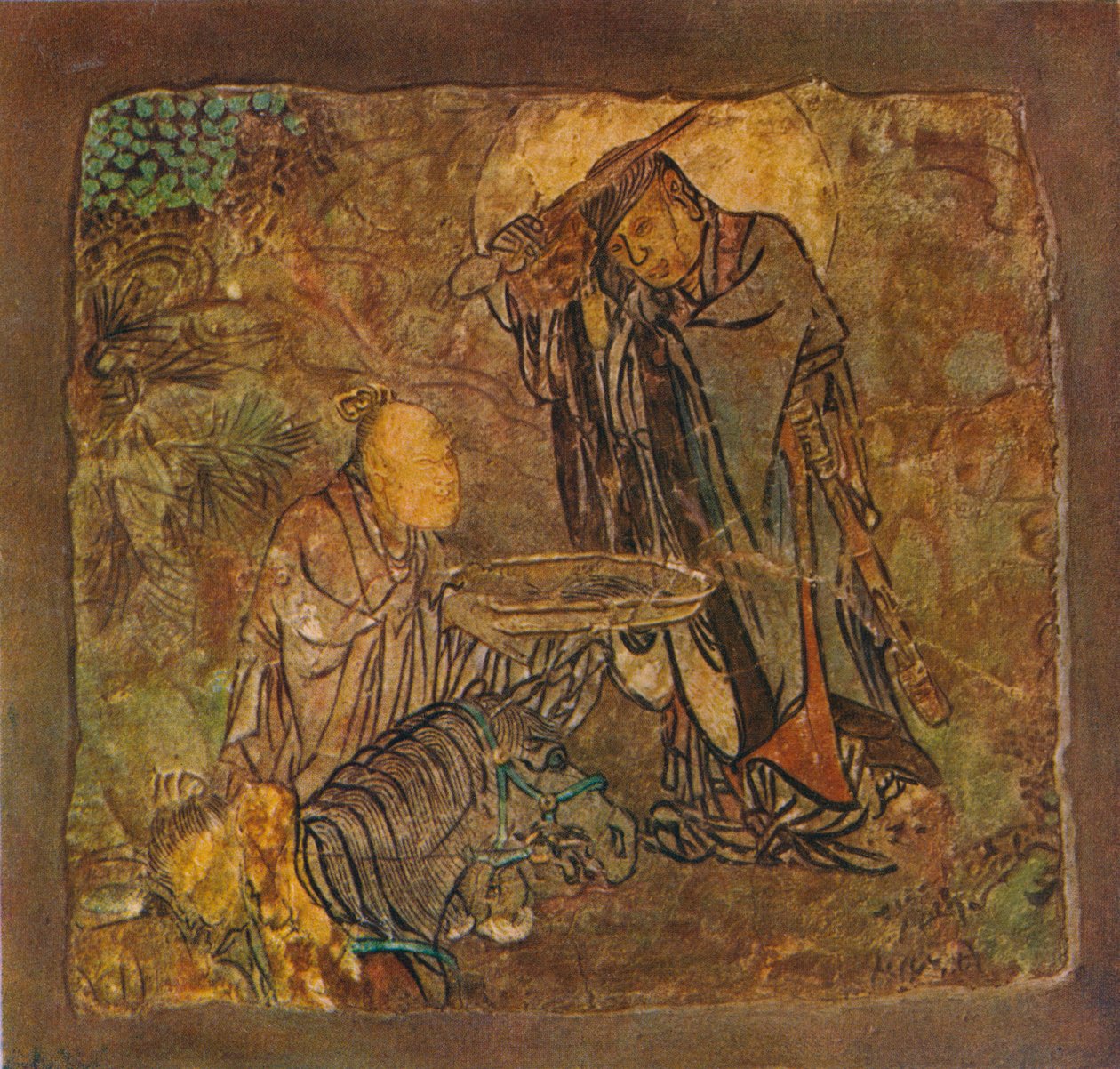 Prinssi Gotama Gautama leikkaa hiuksensa, 1934-35 tekijältä Unbekannt