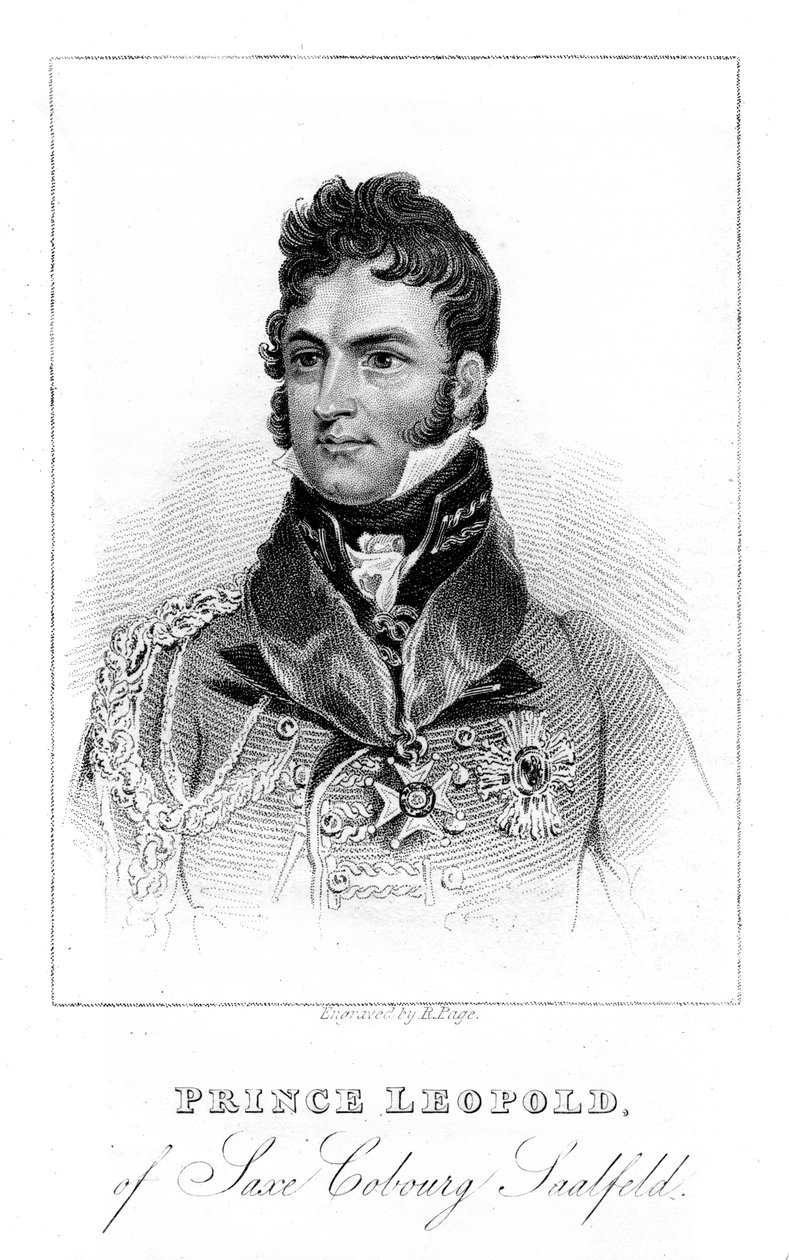 Saxe-Coburg-Saalfeldin prinssi Leopold, 1823 tekijältä Unbekannt