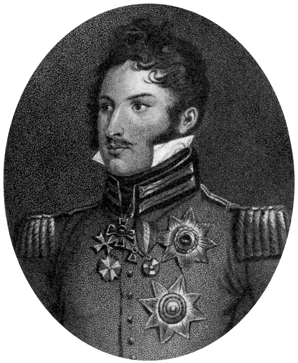 Saksi-Coburg-Saalfeldin prinssi Leopold, 1800-luku tekijältä Unbekannt