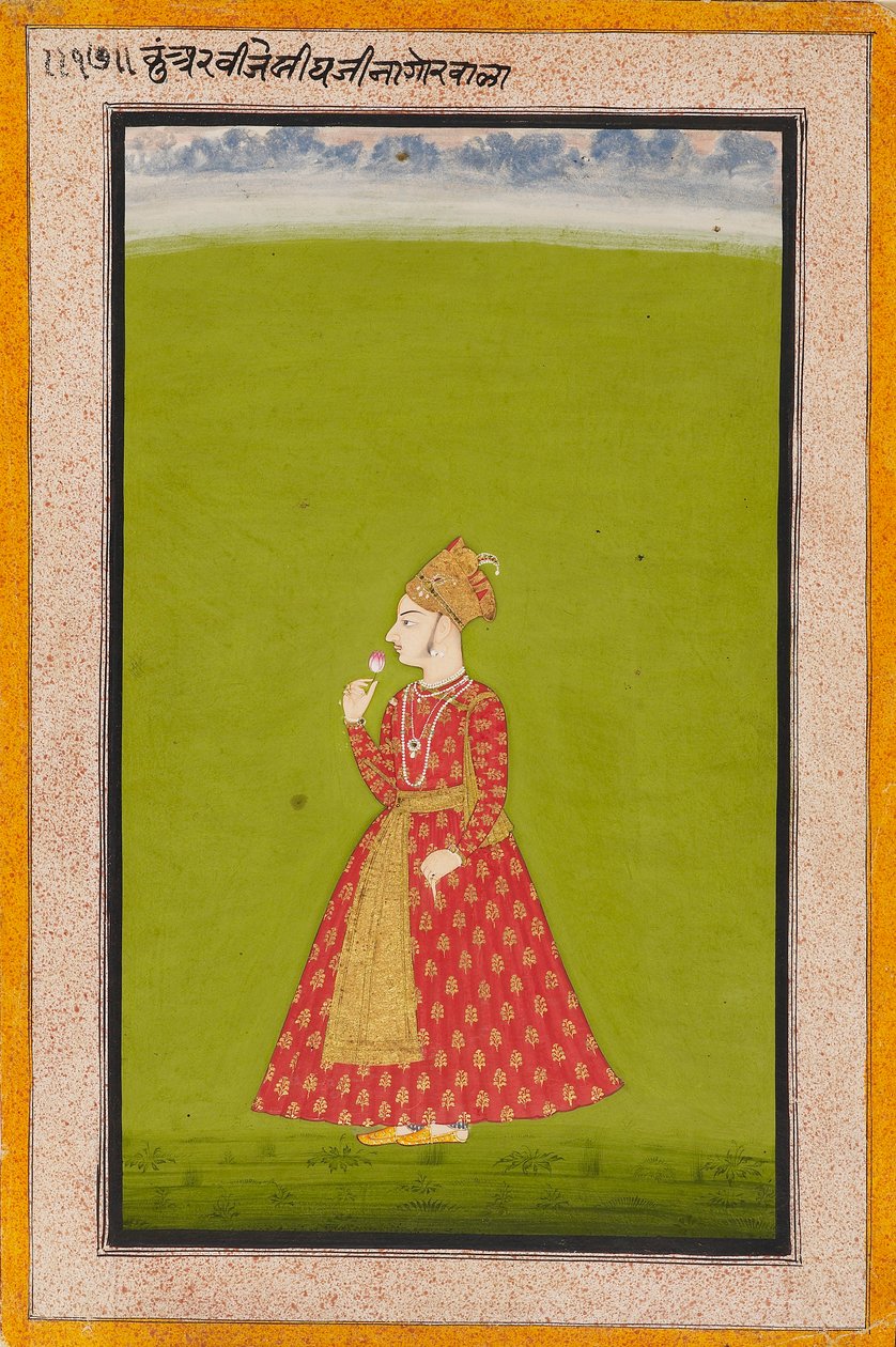 Nagaurin prinssi Vijay Singh, Bakhat Singhin poika, 1745 tekijältä Unbekannt