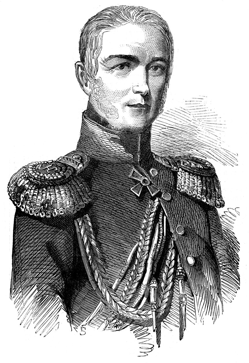Prinssi Woronzow, Venäjän Aasian joukkojen kenraali, 1853 tekijältä Unbekannt