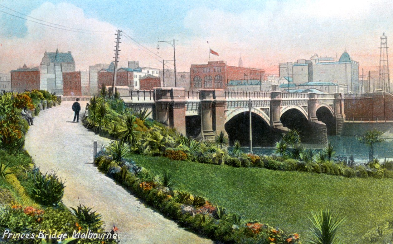 Princes Bridge, Melbourne, Australia, 1912 tekijältä Unbekannt