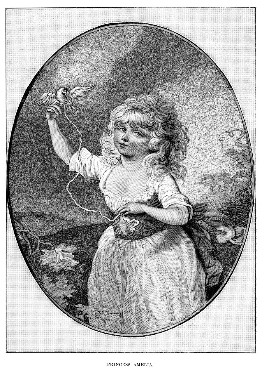 Prinsessa Amelia, George III:n ja kuningatar Charlotten nuorin tytär, 1800-luku tekijältä Unbekannt