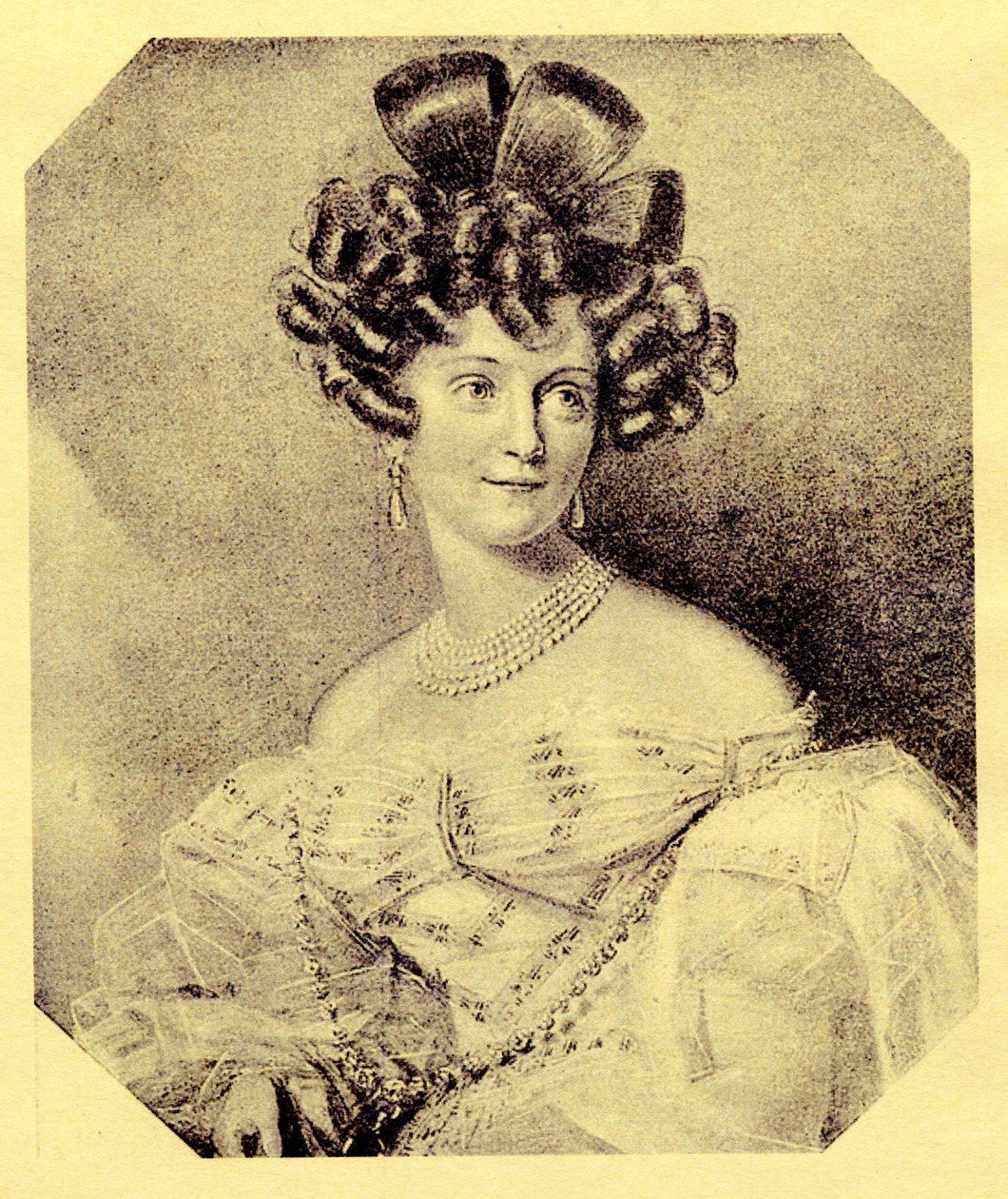 Prinsessa Carolyne zu Sayn-Wittgenstein, os. Iwanowska 1819-1887, 1840-luku tekijältä Unbekannt