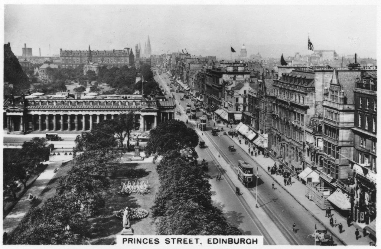 Princess Street, Edinburgh, 1936 tekijältä Unbekannt